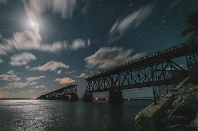 destroyed bridge in Miami