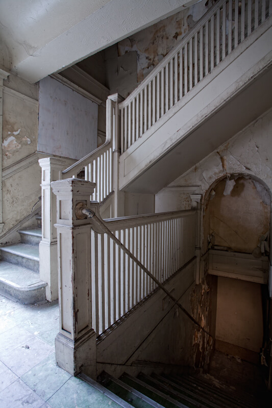 interior of an abandoned building in stockton