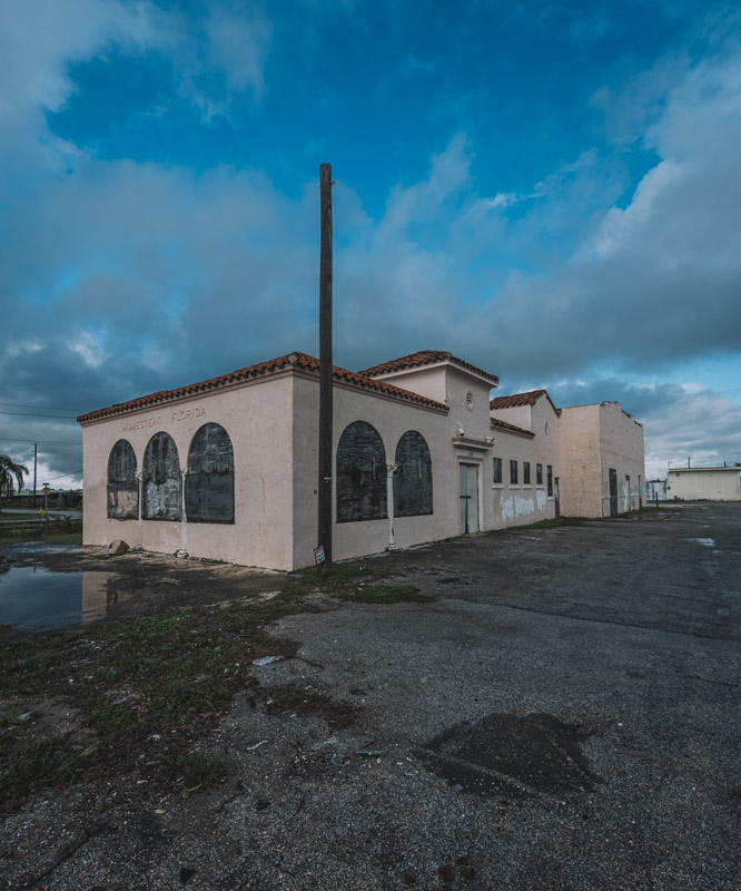 deserted railway station in florida