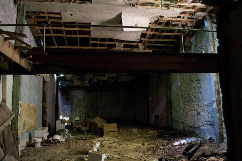 inside the decaying theater